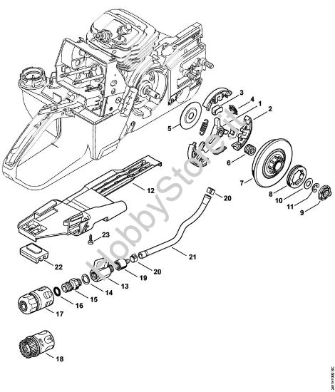 Frizione, Attacco dell'acqua GS 461 GS 461 brand Stihl